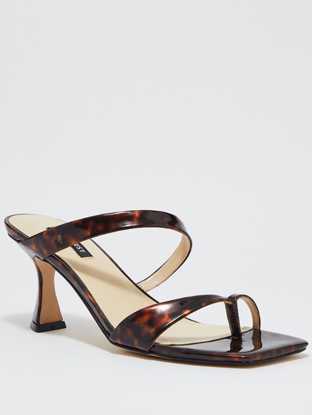 Nine West | Women’s Padma 3 Heeled Sandal 9 Brown Tortoise